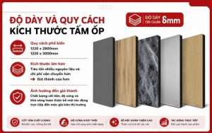 Độ dày và quy cách tấm ốp than tre