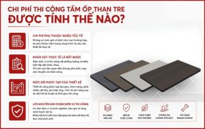Chi phí thi công tấm ốp than tre